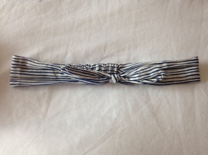 H&M. Blue and White Striped Headband with a Bow. £3.99